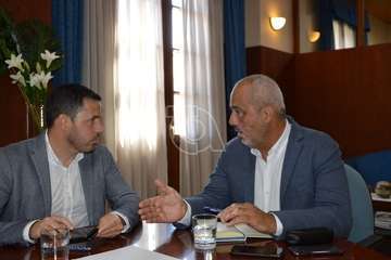 Visita del senador socialista Ramón Morales a Telde (Foto TA)